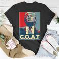 Trump Goat Middle Finger Election 2024 Republican Poster Unisex T-Shirt Unique Gifts