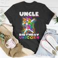 Uncle Of Birthday Unicorn Dabbing Unicorn Matching Family Unisex T-Shirt Unique Gifts