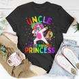 Uncle Of The Birthday Princess Girl Dabbing Unicorn Unisex T-Shirt Unique Gifts