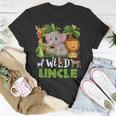 Uncle Of The Wild Zoo Birthday Safari Jungle Animal Funny Unisex T-Shirt Unique Gifts