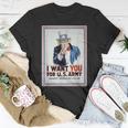 Uncle Sam I Want You For Us Army Vintage Poster Unisex T-Shirt Unique Gifts