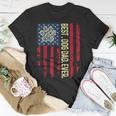 United States Usa Flag Best Dog Dad Ever Dad On Fathers Day Gift For Mens Unisex T-Shirt Unique Gifts