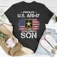 Us Army Proud Son Proud Son Of A Us Army Veteran Flag Men T-Shirt Funny Gifts
