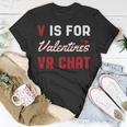 Valentinstag VR Chat T-Shirt, Herzen Motiv für den Liebsten Lustige Geschenke