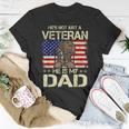 He Is My Veteran Dad American Flag Veterans Day T-Shirt Funny Gifts