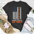 Veteran Of The United States Air Force Usaf Retro Us Flag T-Shirt Funny Gifts