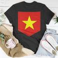 Vietnam Flag With Printed Vietnamese Flag Pocket Unisex T-Shirt Funny Gifts