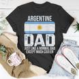 Mens Vintage Argentine Dad Argentina Flag Fathers Day T-Shirt Funny Gifts