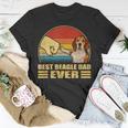 Vintage Best Beagle Dad Ever Bump Fit Funny Dog Lover Gift Gift For Mens Unisex T-Shirt Funny Gifts