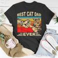 Vintage Best Cat Dad Ever And Retro For Dad Men Fathers Day Unisex T-Shirt Unique Gifts