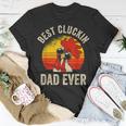Mens Vintage Chicken Dad Best Cluckin Dad Ever Proud Daddy Farmer T-Shirt Funny Gifts