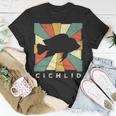 Vintage Cichlid Fish Lover Retro Style Animal Unisex T-Shirt Funny Gifts