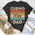 Vintage Cubing Dad Speedcubing Math Lovers T-Shirt Funny Gifts