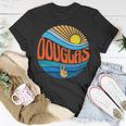 Vintage Douglas-Hemd mit Sonnenuntergang & Groovy Batikmuster T-Shirt Lustige Geschenke