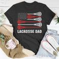 Vintage Lacrosse Dad Lax Dad Usa Flag Patriotic T-Shirt Funny Gifts