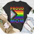 Vintage Lgbtq Rainbow Flag Proud Ally Pride Mom T-Shirt Funny Gifts
