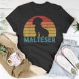 Vintage Malteser Hunde Hunderasse Hundeliebhaber Hund T-Shirt Lustige Geschenke