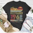 Vintage November 1962 T-Shirt, 60. Geburtstag Männer Frauen Lustige Geschenke