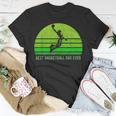 Vintage Retro Best Basketball Dad Ever Funny Fathers Day Gift For Mens Unisex T-Shirt Unique Gifts
