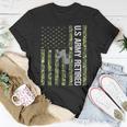 Vintage Us Army Retired American Flag Camo Veteran Day T-shirt Funny Gifts