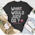 Was Würde Judy Tun Frauen T-Shirt, Personalisiert Niedlicher Mythos Lustige Geschenke