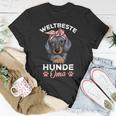 Weltbeste Hunde Oma Dackel Liebhaber Frauchen T-Shirt Lustige Geschenke