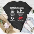 Werdender Papa Werdende Mama Vorhersage 2023 Babyparty T-Shirt Lustige Geschenke