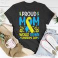 Womens Down Syndrome Mom Ribbon World Down Syndrome Awareness Day Unisex T-Shirt Unique Gifts