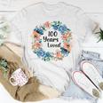 100 Jahre Liebte Mama Oma 100 Jahre Alt 100 Geburtstag T-Shirt Lustige Geschenke