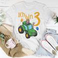 3. Geburtstag Trecker & Schwein T-Shirt für Kinder, Drei Jahre Lustige Geschenke
