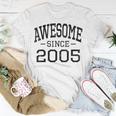 Awesome Since 2005 Vintage Style Born In 2005 Birth Year T-Shirt Funny Gifts