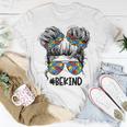 Be Kind Messy Bun Girls Kids Autism Awareness Kindness Month Unisex T-Shirt Unique Gifts