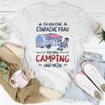 Camping Ich Bin Einfache Frau T-Shirt Lustige Geschenke