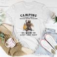 Camping und Wein T-Shirt, Lustiger Spruch für Weinliebhaber Lustige Geschenke