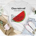 Chastained Definition Verb The Act Of Getting Run Over Unisex T-Shirt Unique Gifts