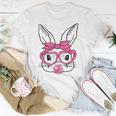 Cute Bunny Heart Glasses Bubblegum For Women Kids Easter Day Unisex T-Shirt Unique Gifts