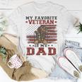 Dad Veterans Day My Favorite Veteran Is My Dad Costume T-Shirt Funny Gifts