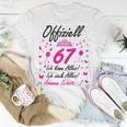 Damen 67 Geburtstag Lustig Offiziell 67 Ich Kann AllesSchatz T-Shirt Lustige Geschenke