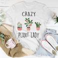 Damen Crazy Plant Lady Garden Mama Plant Lady Plants Lover T-Shirt Lustige Geschenke