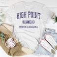High Point North Carolina Nc Vintage Athletic Sports Design Unisex T-Shirt Unique Gifts