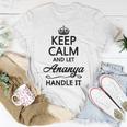 Keep Calm And Let Ananya Handle It Name T-Shirt Personalized Gifts