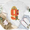 Kids Fire Fighter 9 Year Old Birthday Firefighter 9Th Birthday T-Shirt Funny Gifts