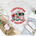 Kids Firefighter In Training Boys Fire Truck Toddler T-Shirt Funny Gifts