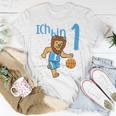 Kinder Erster 1 Geburtstag Löwe Basketball Ich Bin Eins 1 T-Shirt Lustige Geschenke