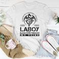 Laboy Blood Runs Through My Veins Unisex T-Shirt Funny Gifts