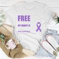 Land Of The Free Because My Daddy Is Brave Militarychild Unisex T-Shirt Unique Gifts
