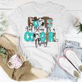 Leopard Cowboy Boots And Bling Cowgirl Things Western Girl T-Shirt Funny Gifts