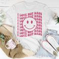 I Love Hot Dads Retro Red Heart Love Dads T-shirt Personalized Gifts