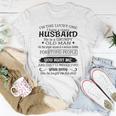 Im The Lucky One I I Have A Crazy Husband Grumpy Old Man T-shirt Personalized Gifts