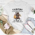 Lustiges Camping T-Shirt Camping löst Probleme, Rum den Rest - Herren Outdoor Tee Lustige Geschenke